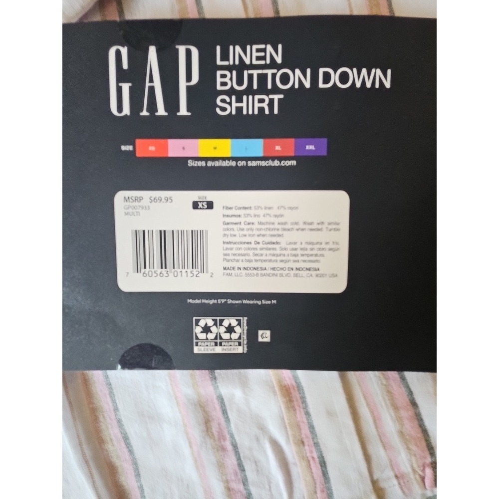 Gap linen button shirt xs women - Picture 4 of 6